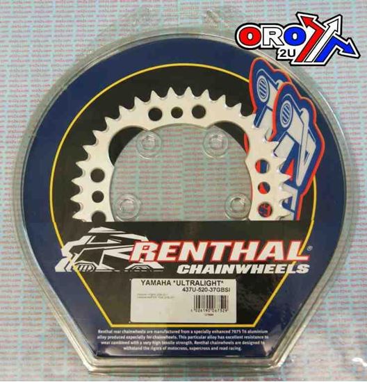 Picture of REAR SPROCKET RENTHAL YAM ULTRALITE 437-520-37 SILVER