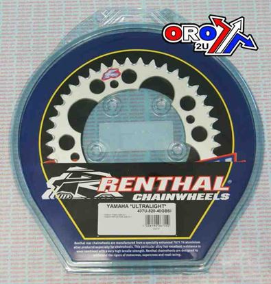 Picture of REAR SPROCKET RENTHAL YAM ULTRALITE 437-520-40 SILVER