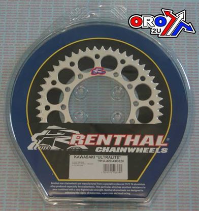 Picture of REAR SPROCKET RENTHAL 191 SILVER ULTRALITE 191-420-49