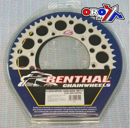 Picture of REAR SPROCKET RENTHAL ULTRALITE 216-520-50 SILVER