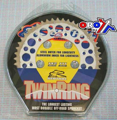 Picture of REAR SPROCKET TWINRING XR RENTHAL 1540-520-49 HONDA