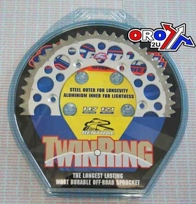 Picture of REAR SPROCKET TWINRING YAM RENTHAL 1500-520-51 JTR251