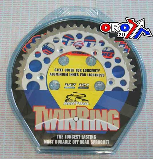 Picture of REAR SPROCKET TWINRING YAM RENTHAL 1500-520-51 JTR251