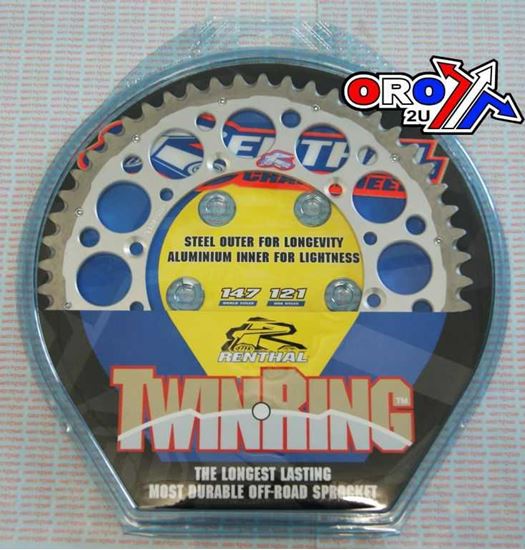 Picture of REAR SPROCKET TWINRING KAW RENTHAL 1120-520-52 KAWASAKI