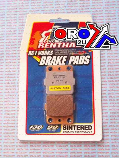 Picture of BRAKE PADS SINTERED RC-1 RENTHAL BP-110, BP110 WORKS 39-084