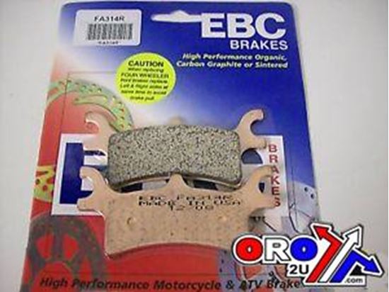 Picture of BRAKE PADS SINTERED METAL GOLD EBC FA314R, POLARIS