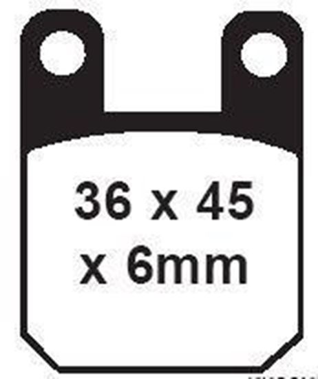 Picture of BRAKE PADS STD CORE MED