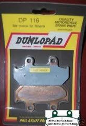 Picture of BRAKE PADS SINTERED DUNLOPAD DP116 Premium 41-116.H.DP 39-124/2