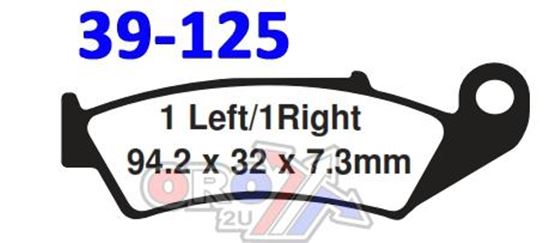 Picture of BRAKE PADS STD CORE MEDIUM