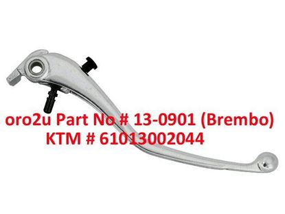 Picture of LEVER BLADE FRONT BREMBO 61013002044, SILVER BRAKE