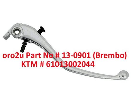 Picture of LEVER BLADE FRONT BREMBO 61013002044, SILVER BRAKE