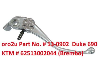 Picture of LEVER BLADE BRAKE BREMBO KTM 62513002044 , SILVER FRONT