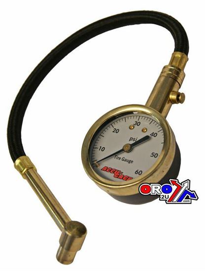 Picture of TYRE PRESSURE GAUGE 60 PSI. WITH HOSE & BLEEDER 90* TIP