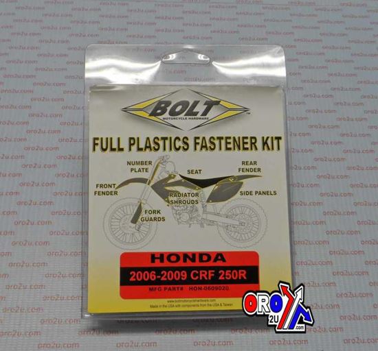 Picture of PLASTIC BOLT KIT CRF250 06-09 BOLT HARDWARE HON-0609020