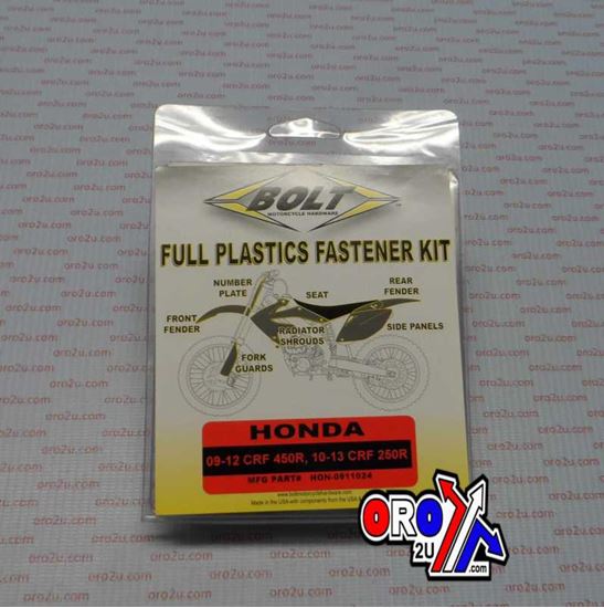 Picture of PLASTIC BOLT KIT CRF250/450 BOLT HARDWARE HON-0911024