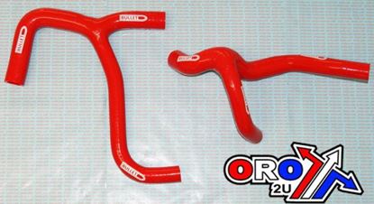 Picture of HOSE Y KIT/2 CRF450F 03-04 SILICONE RADIATOR RED