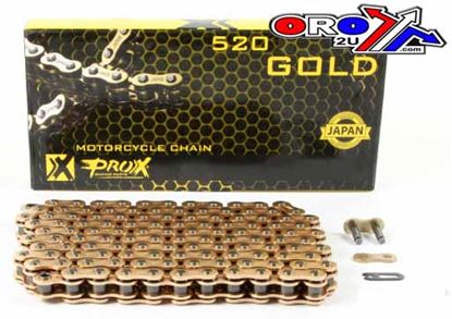 Picture of PROX CHAIN 520x120L GOLD 07.RC520120CG MADE IN JAPAN