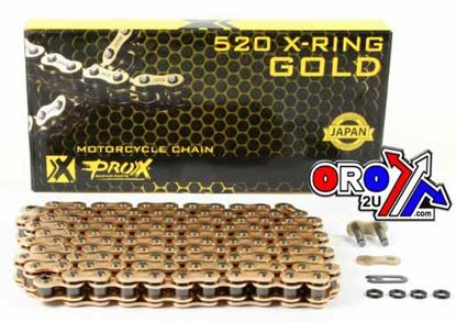 Picture of PROX CHAIN 520x120L GOLD XRING 07.RC520120XCG MADE IN JAPAN