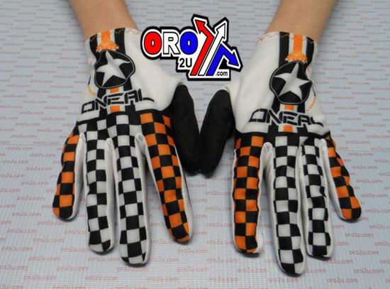 Picture of ONEAL MATRIX GLOVES BK/OR MED 0388-109, MATRIX GLOVE