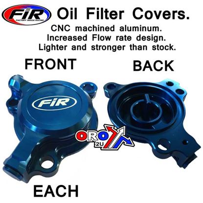 Picture of OIL FILTER COVER BLU ALLOY YAM YAMAHA YZ & WR,