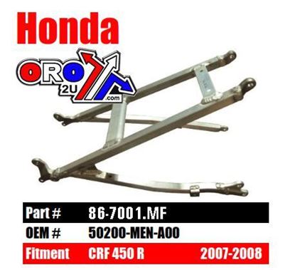 Picture of SUBFRAME REAR CRF450R 07-08 ALUMINIUM 50200-MEN-A00