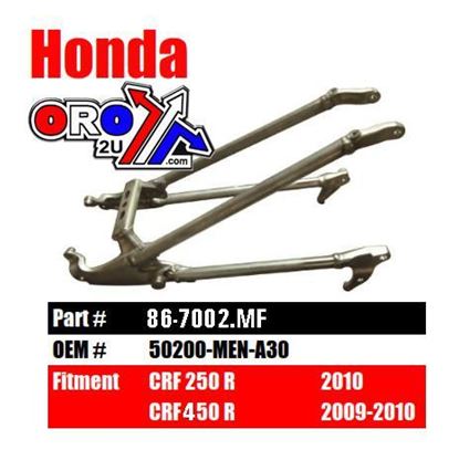Picture of SUBFRAME REAR CRF250R 2010 CRF450R 09-10, 50200-MEN-A30