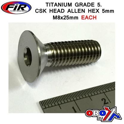 Picture of TITANIUM CSK ALLEN M8x25mm