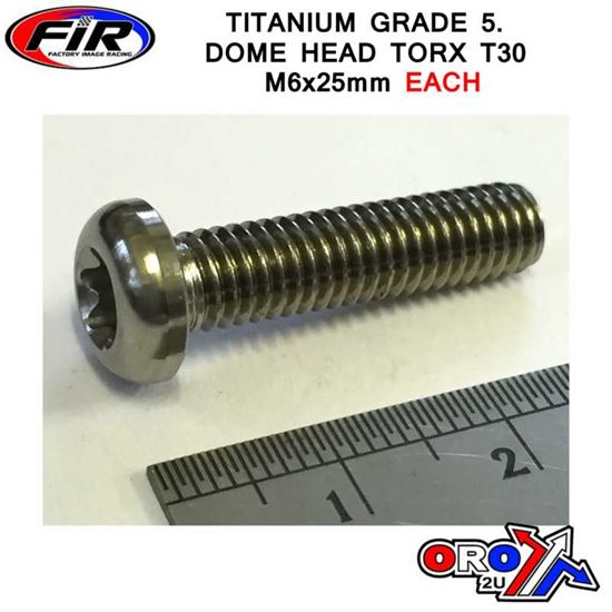 Picture of TITANIUM BUTTON TORX M6x25mm