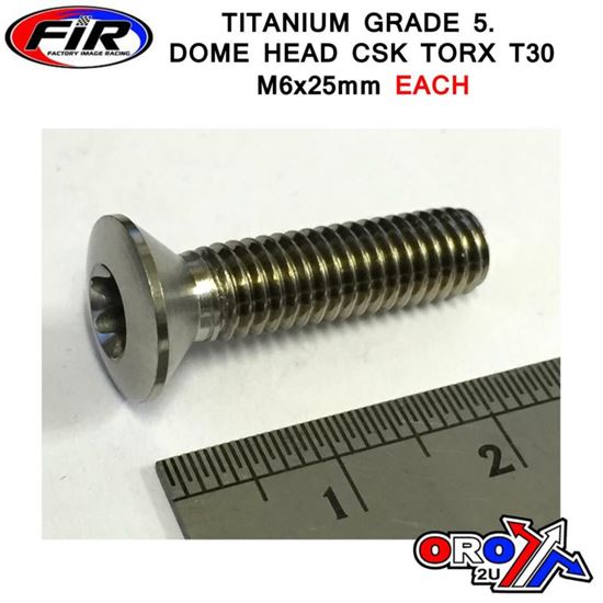 Picture of TITANIUM CSK.D TORX M6x25mm