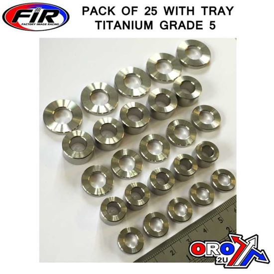 Picture of TITANIUM SPACER KIT 25pcs TITANIUM GRADE 5 / PACK OF 25