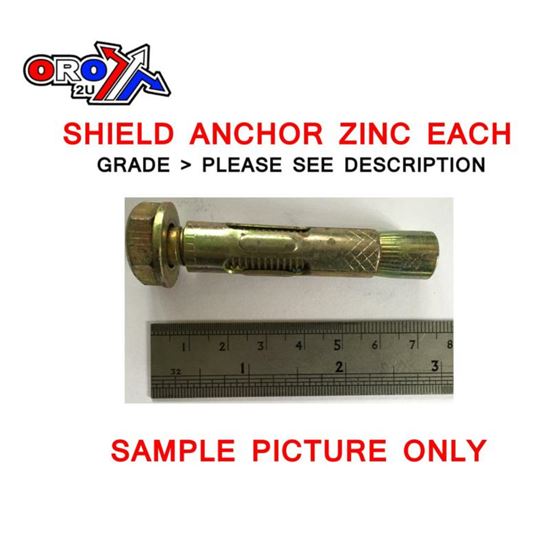 Picture of M8 SHIELD ANCHOR ZINC EACH