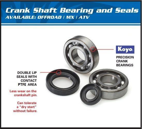 Picture of CRANKSHAFT BEARING & SEAL KIT ALLBALLS 24-1001 CR80 CR60