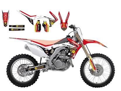 Picture of CRF250 CRF450 HONDA TEAM ROCKSTAR DECAL KIT 2145R8