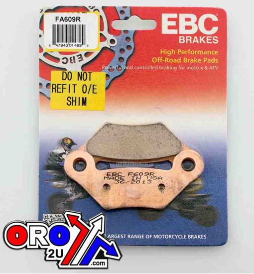 Picture of BRAKE PADS SINTERED FA609R EBC JOHN DEERE AM141182