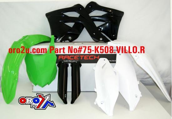 Picture of PLASTIC KIT/6 13-15 KX450F VILLOPOTO REPLICA RACETECH KITKXF-US4-515