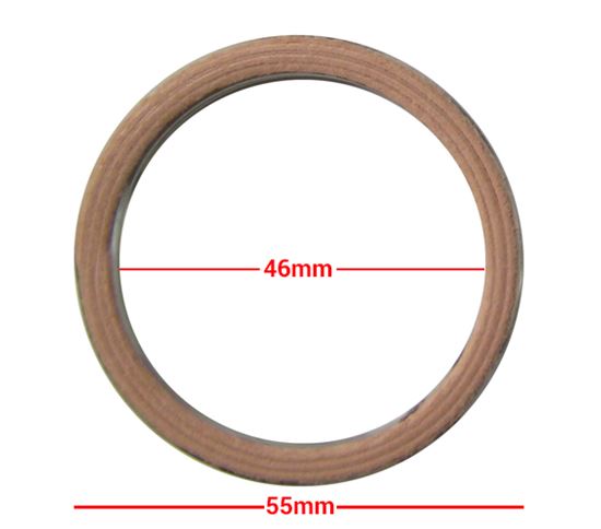 Picture of Exhaust Gasket Copper 1 for 1984 Yamaha YZ 490 L (40T) (2T)