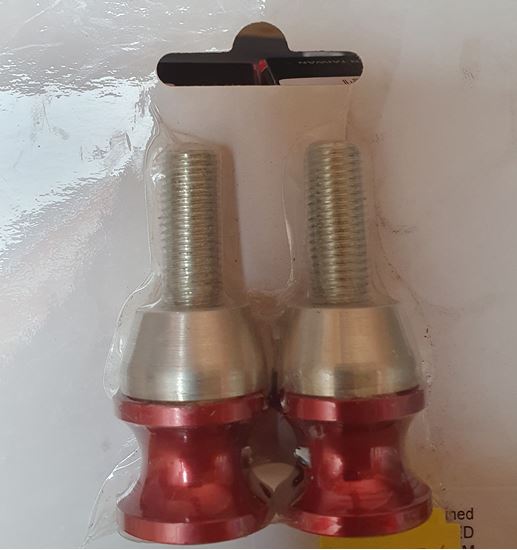 Picture of Paddock Stand Bobbins Stepped 10mm x 1.25mm, overall 50mm (Pair)