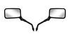 Picture of Mirrors 10mm Black Rectangle Left & Right Honda Style (Pair)