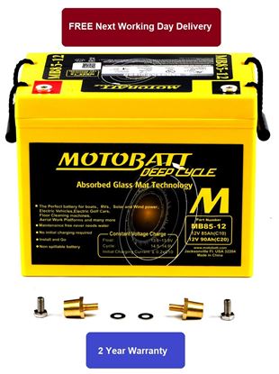 Picture of *Motobatt Battery MB85-12 Fully Sealed CCA (-18'c) =amp