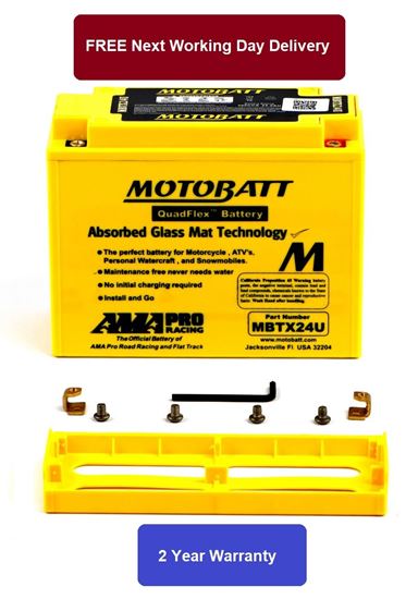 Picture of Battery (Motobatt) for 1980 H/Davidson FLH 1340 Electra Glide